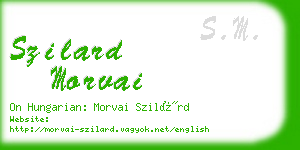 szilard morvai business card
